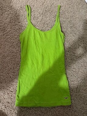 Hollister Bright Lime Ribbed Camisole